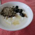 なぎぽち's cooksnap of when they made 黒豆黒ゴマきなこヨーグルト.