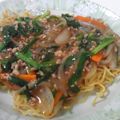 mamiffiy's cooksnap of when they made お疲れパパ❤に　とろり　あんかけ焼きそば.
