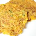 sksk☺'s cooksnap of when they made 天ぷら粉でサックリ☆納豆キムチーズチヂミ.