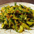 おらんでう～たん's cooksnap of when they made ♪竹輪とカボチャ皮のマヨカレー炒め♪.