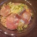 bobitin's cooksnap of when they made 生ハムとレタスの春色パスタ.