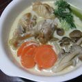 mai5's cooksnap of when they made 鶏とチンゲン菜のミルクスープ仕立て.