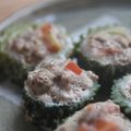 ゆしゅな's cooksnap of when they made 夏です♪ゴーヤの肉詰めです♪.