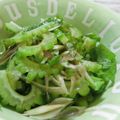 アズーロコンパクト's cooksnap of when they made ゴーヤと茗荷と大葉の柚子ぽん酢和え.
