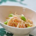 さとみわ's cooksnap of when they made レンジでもやしとカニカマのサラダ.