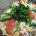 ゆんポン☆'s cooksnap of when they made トマトとオクラの卵とじ.