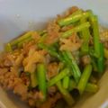 aki☆♪'s cooksnap of when they made ✿豚肉＆アスパラ炒めのチーズ焼き✿.