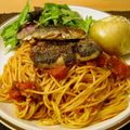 TORACO's cooksnap of when they made さんまのトマトパスタ.