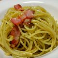スマイルちょこ's cooksnap of when they made バジルとベーコンのスパゲッティー.
