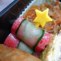 ひめポ's cooksnap of when they made ♬お弁当にキュウリかにかまクルクル巻き♫.