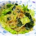 ジュリネ☆'s cooksnap of when they made ＊レタスとわかめのヘルシー春雨サラダ＊.