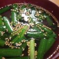 marilin36's cooksnap of when they made にらとごまの簡単ピリ辛スープ♪.