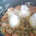 ゆたる's cooksnap of when they made 炊飯器でカレーピラフ風.