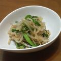 サーフブレイド's cooksnap of when they made もやしとニラのゴマぽん酢（和風ナムル）.