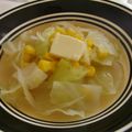 ハナ☆クロ's cooksnap of when they made キャベツと玉ねぎの味噌バタースープ.