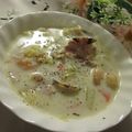 miyuki12's cooksnap of when they made うちの具沢山クラムチャウダー☆満腹度◎.