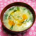 シャンプーハット's cooksnap of when they made ニラと卵のピリ辛中華スープ.