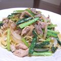 ☆ＹＵＫＡＲＩ☆'s cooksnap of when they made 小松菜と豚肉の和風スパゲッティー☆彡.