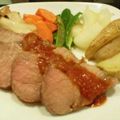 きょこすけ's cooksnap of when they made 野菜も一緒に☆ローストポーク.