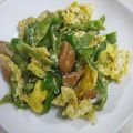 しおりんりく's cooksnap of when they made 弁当にも★ピーマンとウィンナーの卵炒め.