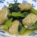 ぢゃすこ。's cooksnap of when they made 小松菜とうす揚げの煮浸し.