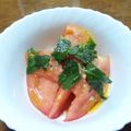 Machalin's cooksnap of when they made トマトとシソのオリーブオイルがけ.