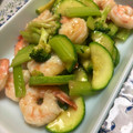 バウチャン's cooksnap of when they made 簡単、早い！セロリとエビの中華風炒め♪.