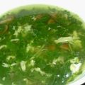 トマトオレ's cooksnap of when they made 簡単！卵とじモロヘイヤスープ.