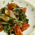 yukanosuke's cooksnap of when they made わかめとツナとおかかのぴり辛.