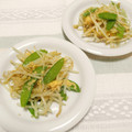 pitachan1's cooksnap of when they made ダシダで！絹さやとモヤシの玉子とじ　.