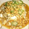 夕食作るったい's cooksnap of when they made 簡単！豆腐もやし納豆のせ.