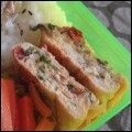 麻's cooksnap of when they made 梅干と大葉の卵焼き.