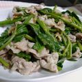 myukitty's cooksnap of when they made エンサイ（空芯菜）の『食べるラー油』炒め.
