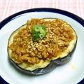 シャンプーハット's cooksnap of when they made 夏にピリ辛!!丸ごと茄子の肉味噌のせ.