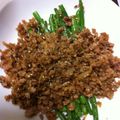pulp1211's cooksnap of when they made いんげんとひき肉のピリ辛炒め.