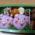 みけねこNyaaan's cooksnap of when they made 豚おにぎり（キャラ弁）.
