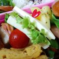 Natsutach's cooksnap of when they made ミニミニ☆サンドイッチ　キャラ弁おかず.