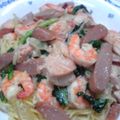 七色ワクチン's cooksnap of when they made 具だくさんぺペロンチーノ.