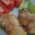 guchiz's cooksnap of when they made ピーマンのポテトツナマヨ詰めのチーズ焼き.