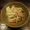 無花果トースト's cooksnap of when they made かにかまときゅうりのサラダ.