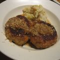 hitkat's cooksnap of when they made うちの和風味噌ハンバーグ＆おろしダレ♪.