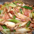 まめたん's cooksnap of when they made おつまみに♪長ねぎ＆きのこ＆ベーコン炒め.