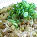 にゃぁくん's cooksnap of when they made ピリ辛納豆炒飯.