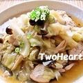 ＴＷＯＨＥＡＲＴＳ's cooksnap of when they made 鶏つくねの野菜生姜あん.