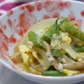 ピンクのたまご's cooksnap of when they made いんげんの卵とじ。.