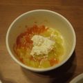 torataro太郎's cooksnap of when they made 離乳食中期〜茄子とﾄﾏﾄのﾁｰｽﾞのせ.