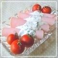 オレンジデイ's cooksnap of when they made ロースハムの爽やかドレッシング添え.