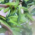 のこのこママ's cooksnap of when they made ♪小松菜しめじベーコンのにんにく炒め♪.