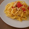 principito's cooksnap of when they made トマトと豚肉のスパゲティ☆.