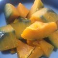 ＲＫまま's cooksnap of when they made レンジで簡単、南瓜の煮物.